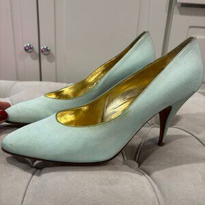 Vintage Italian Light Blue Heel - Lady Continental
